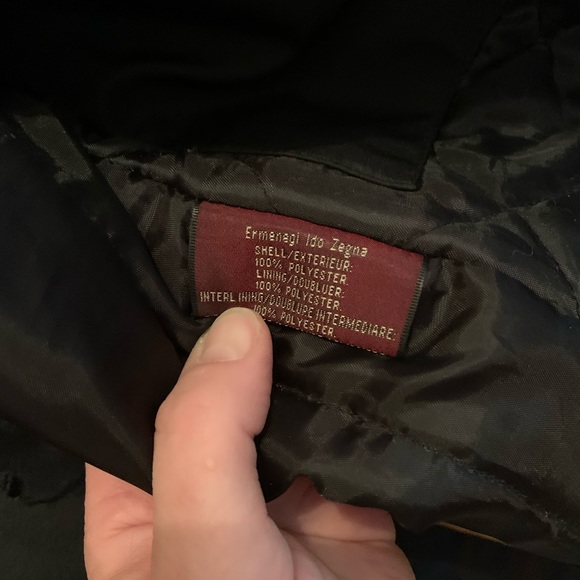 Zegna men’s black car coat - Picture 4 of 5